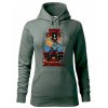 Dámská mikina War wheel (Barva dámské mikiny Malfini Cape Bílá, Velikost - žena NOVÉ 2XL)