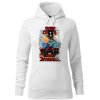Dámská mikina War wheel (Barva dámské mikiny Malfini Cape Bílá, Velikost - žena NOVÉ 2XL)