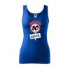 Dámské tílko s potiskem Nebrzdím 50 (Velikost 2XL, Ženy vodácká tílka Apple green)