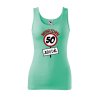 Dámské tílko s potiskem Nebrzdím 50 (Velikost 2XL, Ženy vodácká tílka Apple green)