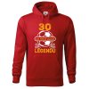 Pánská mikina s potiskem Legenda fotbal 30 (Barva mikiny malfini pánské Bílá, Velikost - muž NOVÉ 2XL)