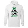 Pánská mikina s potiskem Legenda fotbal 30 (Barva mikiny malfini pánské Bílá, Velikost - muž NOVÉ 2XL)