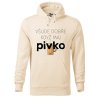 Pánská mikina s potiskem Všude dobře pivko (Barva mikiny malfini pánské Bílá, Velikost - muž NOVÉ 2XL)