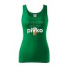 Dámské tílko s potiskem Všude dobře pivko (Velikost 2XL, Ženy vodácká tílka Apple green)
