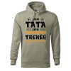 Pánská mikina s potiskem Táta trenér (Barva mikiny malfini pánské Ocelově šedá, Velikost - muž NOVÉ XL)
