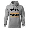 Pánská mikina s potiskem Táta trenér (Barva mikiny malfini pánské Ocelově šedá, Velikost - muž NOVÉ XL)
