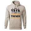 Pánská mikina s potiskem Táta trenér (Barva mikiny malfini pánské Ocelově šedá, Velikost - muž NOVÉ XL)