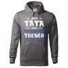 Pánská mikina s potiskem Táta trenér (Barva mikiny malfini pánské Ocelově šedá, Velikost - muž NOVÉ XL)