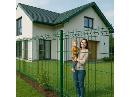 1288 3d zvarany plotovy panel jupiter drot 4mm 123cm ral6005 zelena