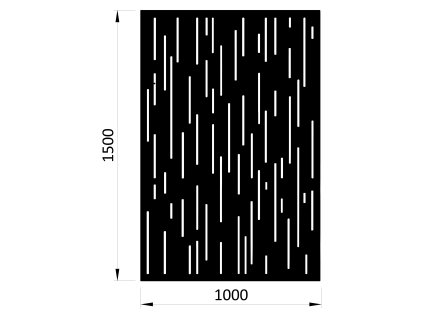 Plech vzor 8312 – 1000x1500x2 mm bez povrchovej úpravy