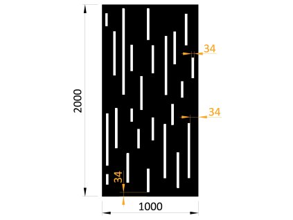 Plech vzor 8212 – 1000x2000x2 mm bez povrchovej úpravy