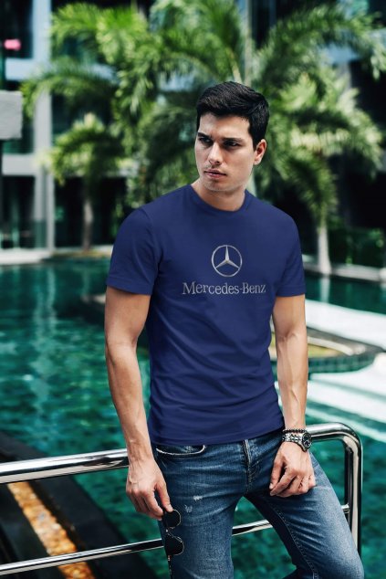 Tričko s logom auta Mercedes Benz