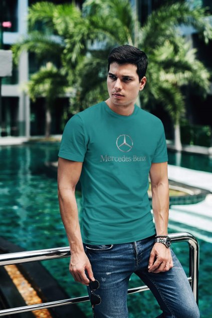 Tričko s logom auta Mercedes Benz
