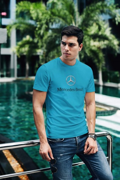 Tričko s logom auta Mercedes Benz