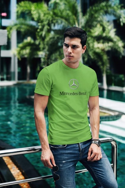 Tričko s logom auta Mercedes Benz