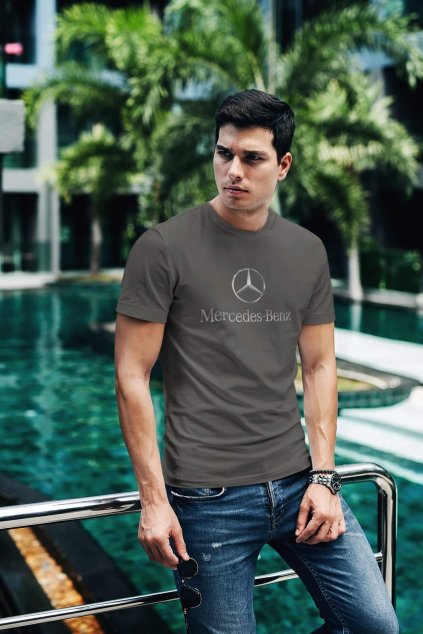 Tričko s logom auta Mercedes Benz