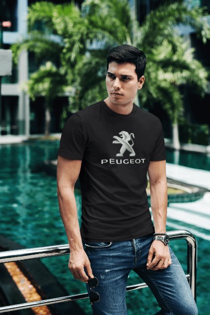 Tričko s logom auta Peugeot