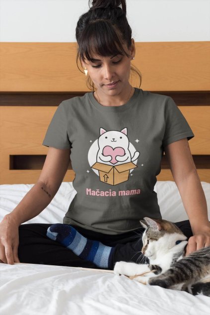 Dámske tričko Mačacia mama