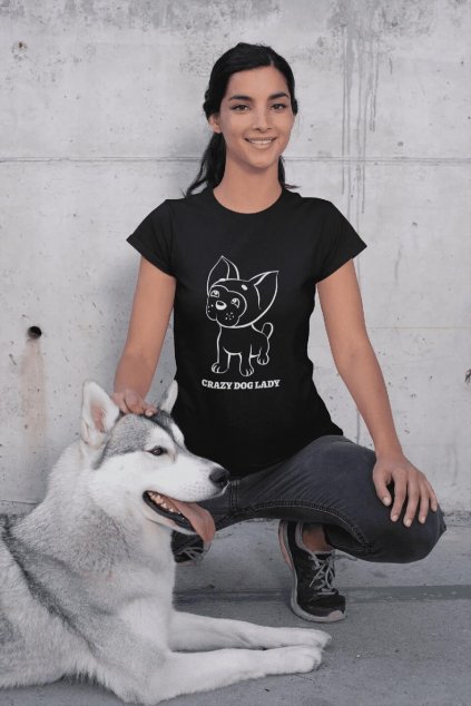 Dámske tričko Crazy Dog Lady