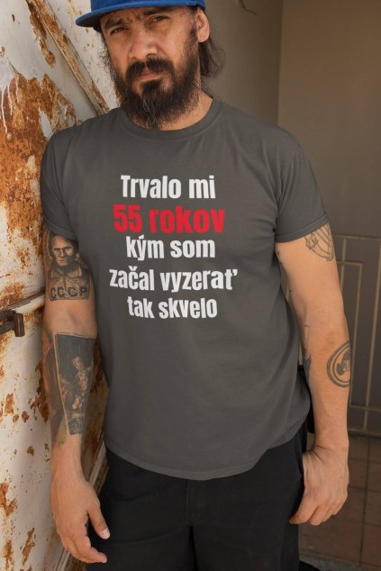 Pánske narodeninové tričko 55 rokov