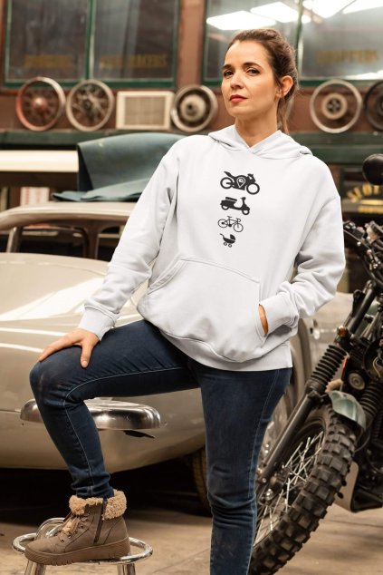 Dámska mikina Motorcycle evolution