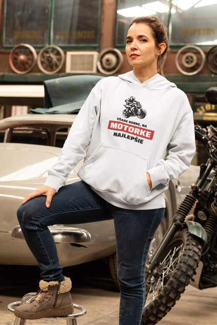 Dámska mikina Na motorke najlepšie
