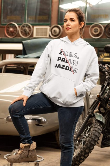 Dámska mikina Žijem, preto jazdím