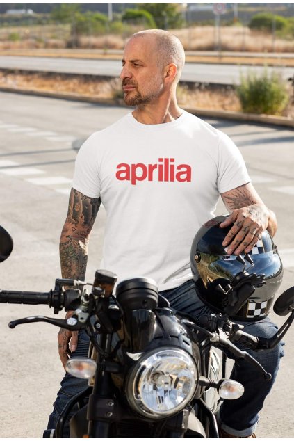Pánske tričko Aprilia logo