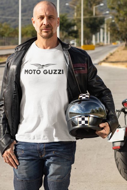 Pánske tričko s logom Moto Guzzi