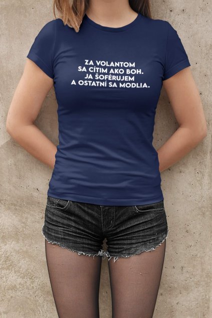 Dámske tričko Jazdím ako BOH