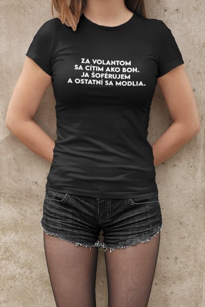 Dámske tričko Jazdím ako BOH