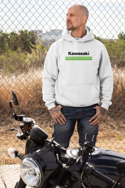 Pánska mikina s logom Kawasaki