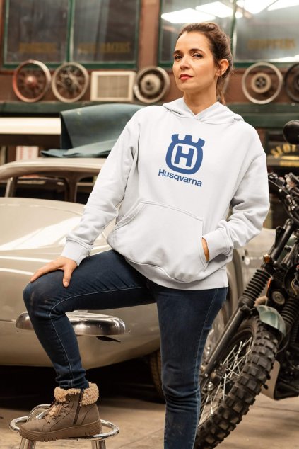 Dámska mikina s logom Husqvarna