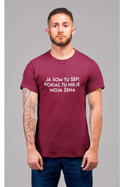 Pánske tričko JA SOM TU ŠÉF!