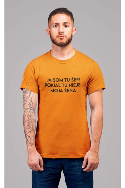 Pánske tričko JA SOM TU ŠÉF!