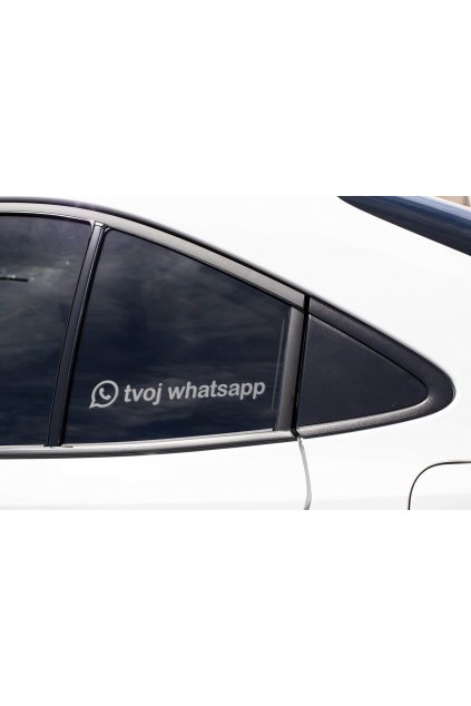 Nálepka na auto tvoj Whatsapp