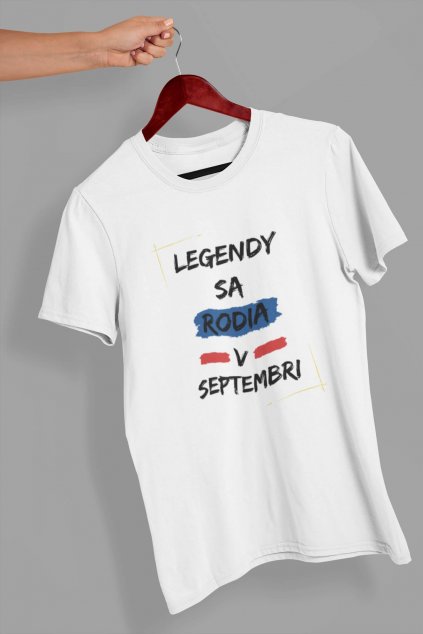 Pánske tričko Legendy sa rodia v septembri