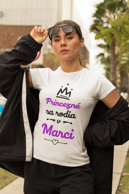 Dámske tričko narodená v Marci