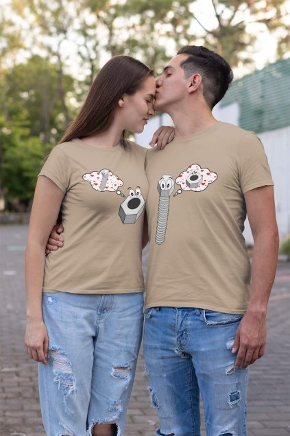 Tričká pre páry Matica a skrutka