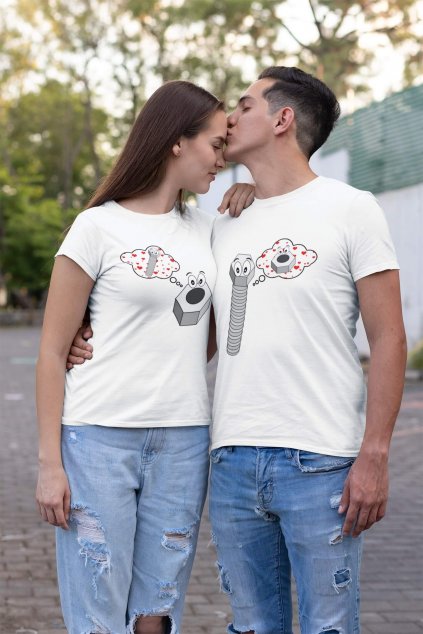 t shirt mockup of a man kissing his girlfriend on the street 30747 (6)