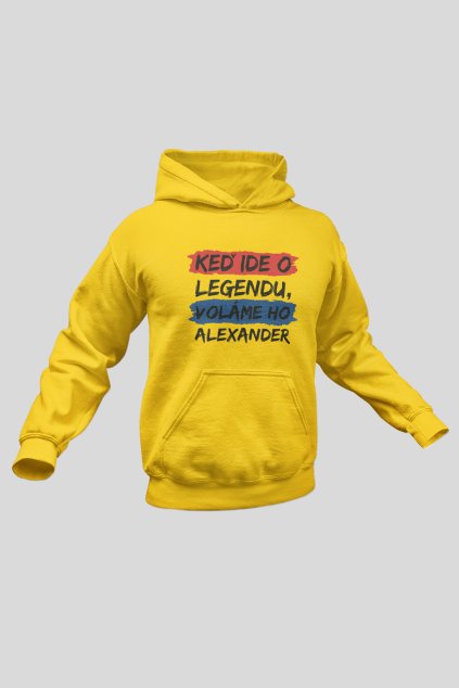 Pánska mikina Legendy sa volajú Alexander