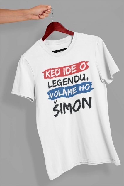 Pánske tričko Legendy sa volajú Šimon