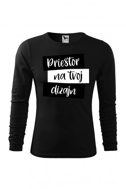 Pánske tričko s dlhým rukávom s vlastnou potlačou