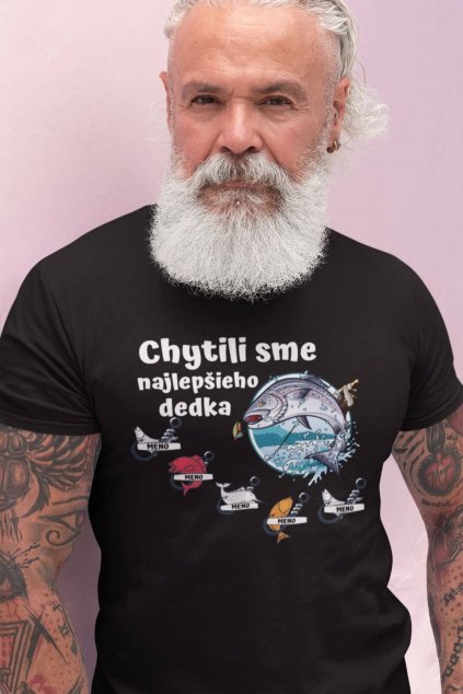 Pánske tričko Chytili sme najlepšieho dedka