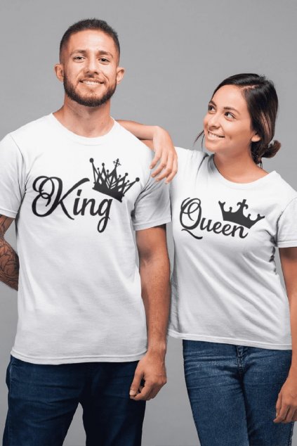 Tričká pre páry King Queen