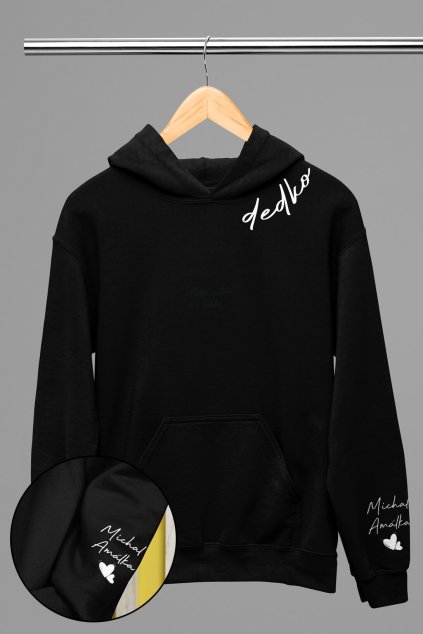 Pánska mikina pre dedka s menami detí