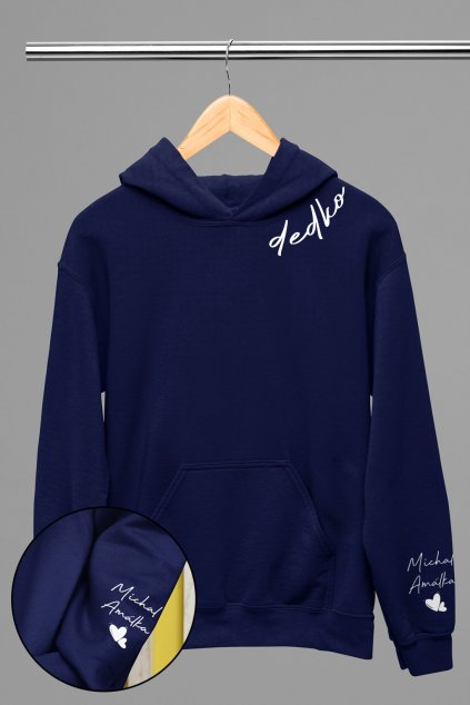 Pánska mikina pre dedka s menami detí