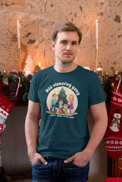 Pánske tričko Náš vianočný gang