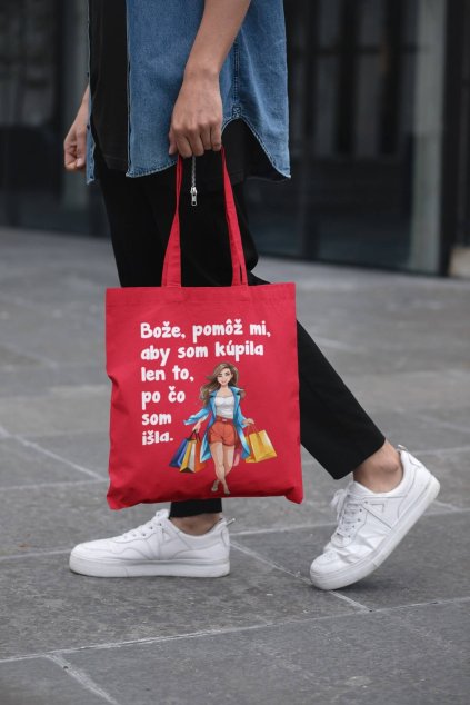 Bavlnená taška Nákupná maniačka
