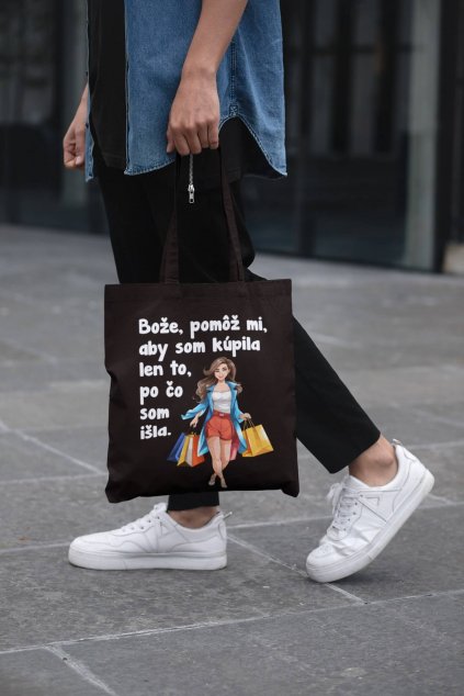 Bavlnená taška Nákupná maniačka